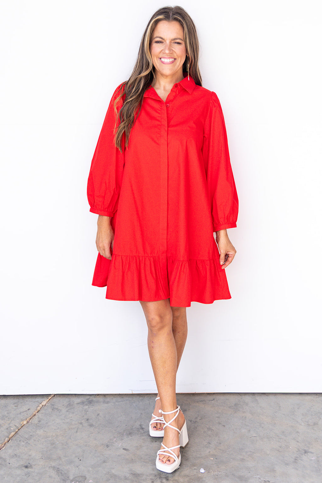 Halftime Hotty Dress - Red