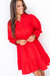 Halftime Hotty Dress - Red