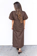 Falling Into Autumn Dress - Brown