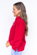Chill In The Air Top - Burgundy