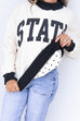 Reversible Mock Neck- Polka Dots / State