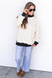Reversible Mock Neck- Polka Dots / State