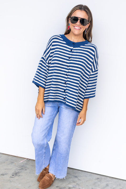 Pinky Promise Cardigan - Navy