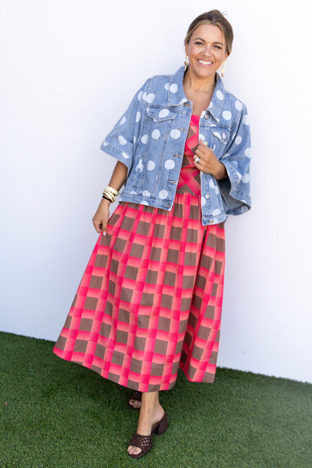 Connect the Dot Denim Cape / Jacket