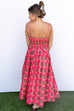 Check me out Pink and Brown Plaid maxi dress