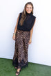 Cruel intention leopard & lace maxi skirt