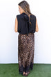 Cruel intention leopard & lace maxi skirt
