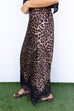 Cruel intention leopard & lace maxi skirt