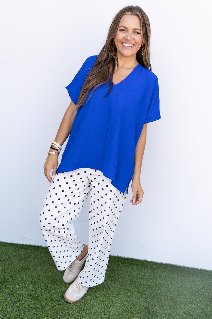 Living Lovely Blouse - Royal