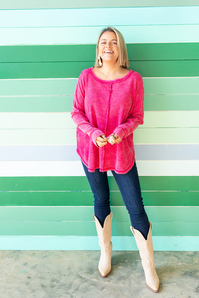 Fall Treasure Thermal - Hot Pink