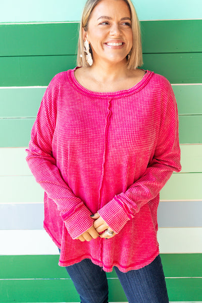 Fall Treasure Thermal - Hot Pink
