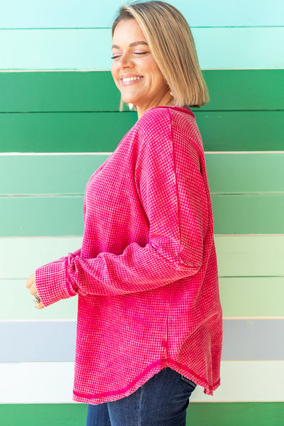 Fall Treasure Thermal - Hot Pink