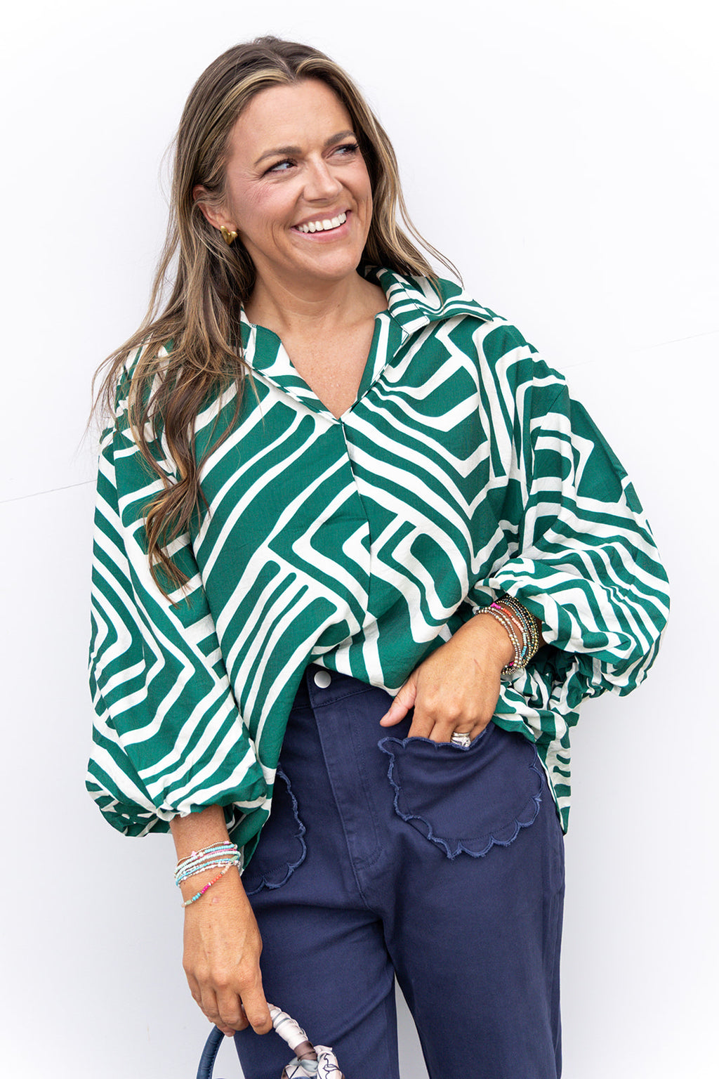 Peace Of Mind Blouse - H. Green