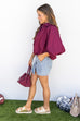 Friday Night Lights Blouse - Merlot