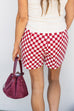Good Ole Skort - Crimson Check