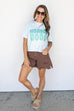 Mother Hood Crop Boxy / Turquoise