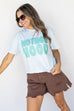 Mother Hood Crop Boxy / Turquoise