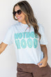 Mother Hood Crop Boxy / Turquoise