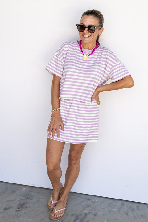 Sorbet Skort Set -Lilac - PRE ORDER