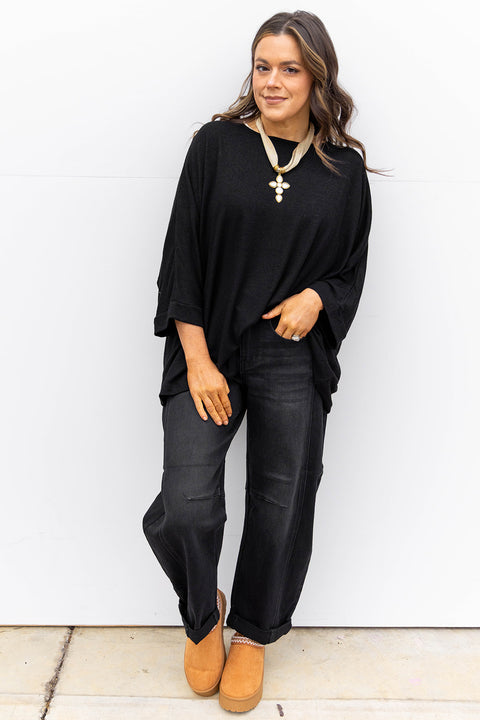 Skyline Barrel Jeans - Black