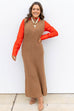 Soft Silhouette Dress - Camel