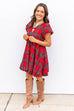 Plaid Perfection Dress - Red Multi