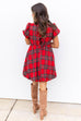 Plaid Perfection Dress - Red Multi