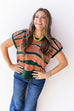 Danielle Blouse - Hunter Green Mix