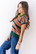 Danielle Blouse - Hunter Green Mix
