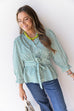 Shape Of You Blouse - Pine Green