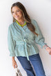 Shape Of You Blouse - Pine Green