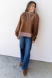 Effortlessly Chic Blouse - Brown