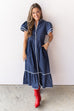 Fourth Quarter Victory Dress - Navy