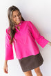 Corded For Fall Skirt - Dark Brown