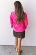 Chill In The Air Top - Hot Pink