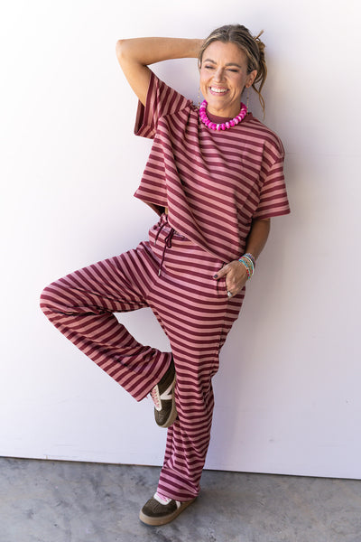 The Sutton Pants - Plum