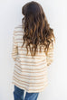 Uptown Stripe Jacket - Cream/Taupe