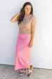 Mineral Moon Maxi Skirt - Taffy Pink