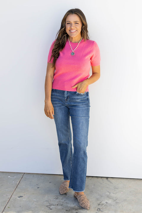 Soft Theory Knit Sweater - Taffy Pink