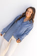 Cloud Collar Top - Denim