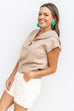 Walk The Runway Blouse - Oatmeal