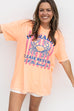 Neon Cantaloupe Comfort Colors Tshirt
