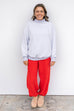 Relax Rib Pants - Red