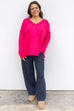 Gentle Grace Sweater -Hot Pink