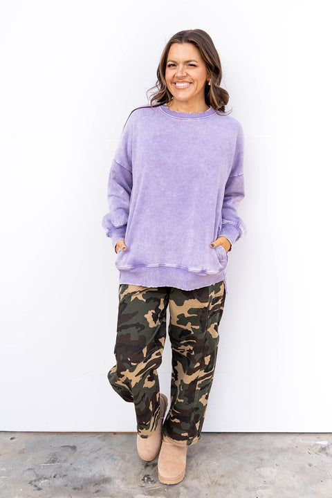 DB Sunday Slouch Sweatshirt -Lavender