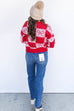 Coquette Check Sweater - Red