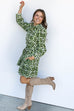 Blossom Lane Dress - Olive