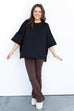 Super Soft Scuba Top - Black