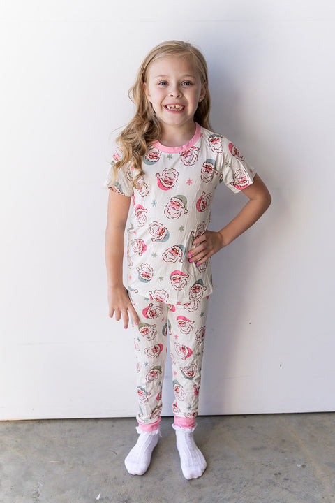 Santa Baby Short Sleeve Pant Set