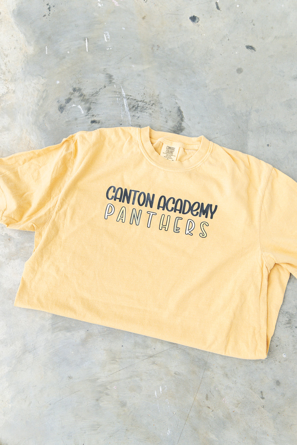 Canton Academy Panthers on Butter T-shirt